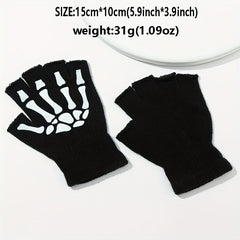 Halloween Skeleton Claw Gloves Couples Riding Non-skid Touch Screen Gloves
