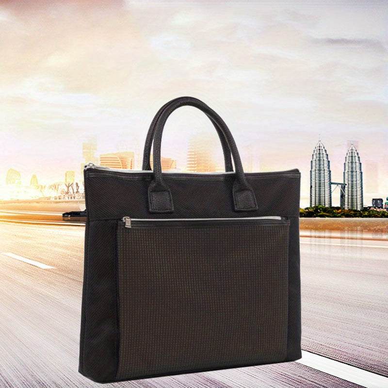 Business Document Bag A4 Office Meeting Bag Data Portable Zipper Large Capacity