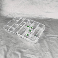 Clear Plastic Jewelry Storage Box Portable Dustproof DIY Diamond Painting Access