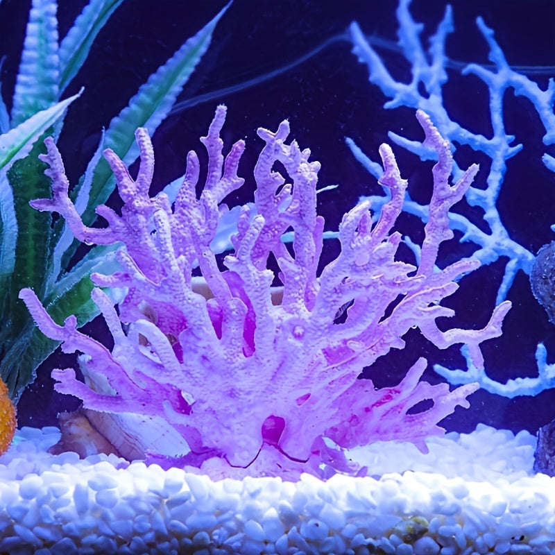 Realistic Artificial Coral Plant Ornament for Fish Tanks