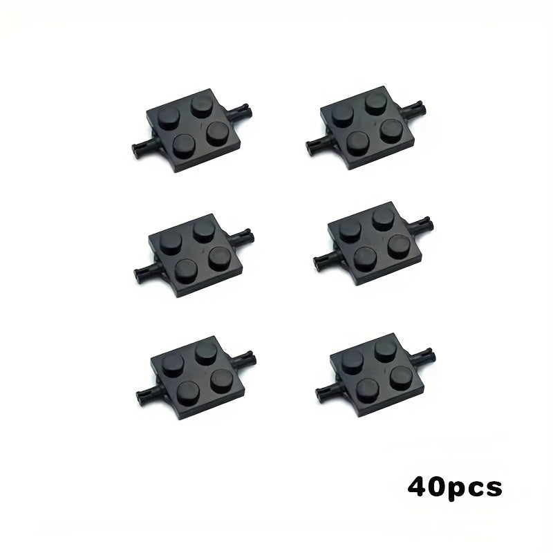 Small Grain Building Block Wheels Axle Tire 4-Piece Set