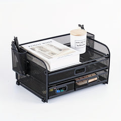 Desktop File Rack Archive Data Drawer Type Metal Storage Cabinet