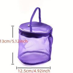 Portable Organizer Yarn Case Mesh Bag Crochet Thread Storage Tote Baskets