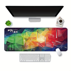 Large Desk Protector Mat with Toy Weapon Disassembly Map Print