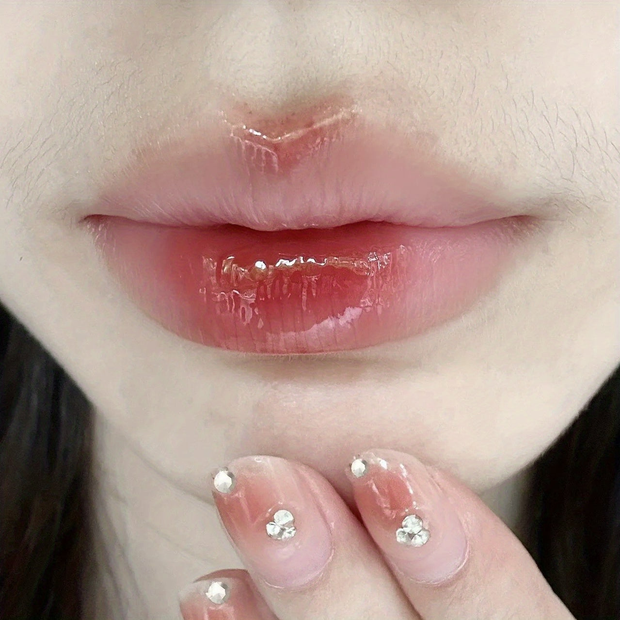 Diamond Lip Gloss Lip Stain Film Forming Long lasting Lip Tint 6 Colors