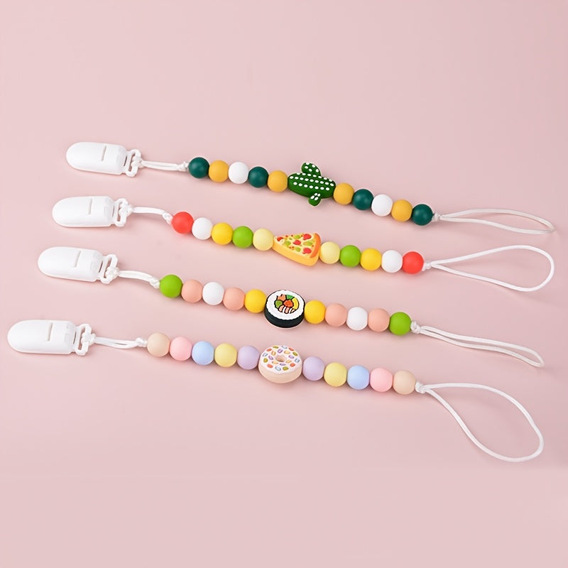 BPA Silicone Pacifier Chain Teether Beads Set