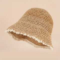 Lace Bucket Hat All-match Large Brim Sun Hat
