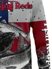 Fish 3d Pattern Men's Long Sleeve Shirt For Autumn Mens Clothing