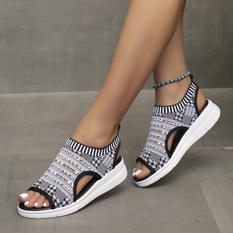Women's Summer Flat Sandals One Buckle Outdoor Sandals