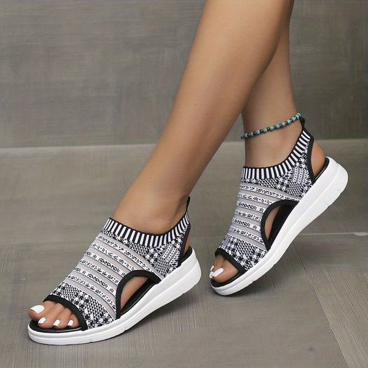 Women's Summer Flat Sandals One Buckle Outdoor Sandals