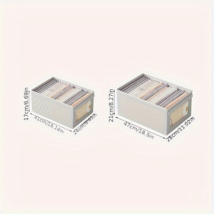 Clothes Storage Box Fabric Folding Underwear Drawer Organizer
