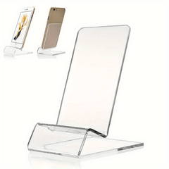 2pcs Acrylic Display Easel Clear Phone Holder Stand