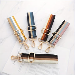 Adjustable Shoulder Strap Striped Pattern Bag Replacement Belt