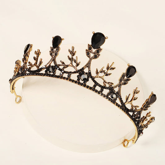 Prom Crystal Crown Headband Vintage Bride Hair Accessories