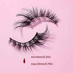 7 Pairs 5D Crisscross False Eyelash Fluffy Wispy Long Lash Extension 20mm