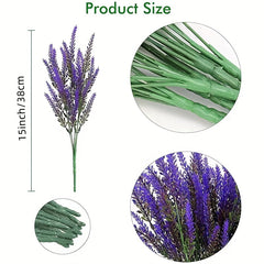 Romantic Lavender Plastic Flower Bouquet