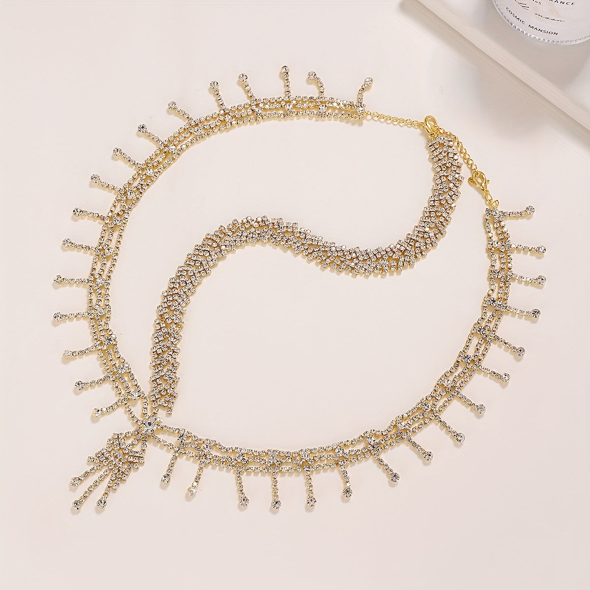 Rhinestone Tassel Pendant Bride Headband Hair Accessories