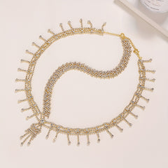 Rhinestone Tassel Pendant Bride Headband Hair Accessories