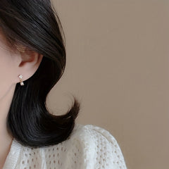 Tea Teardrop Zircon Pendant Earrings