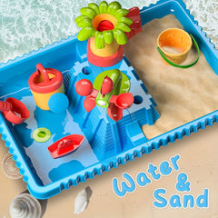 TEMI Kids Beach Toys Activity Sensory Play Table Outdoor Water Activity Tables