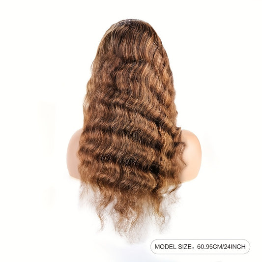 Honey Blonde Highlight Wig P4 27 Colored Human Hair 13x4 Closure Wig