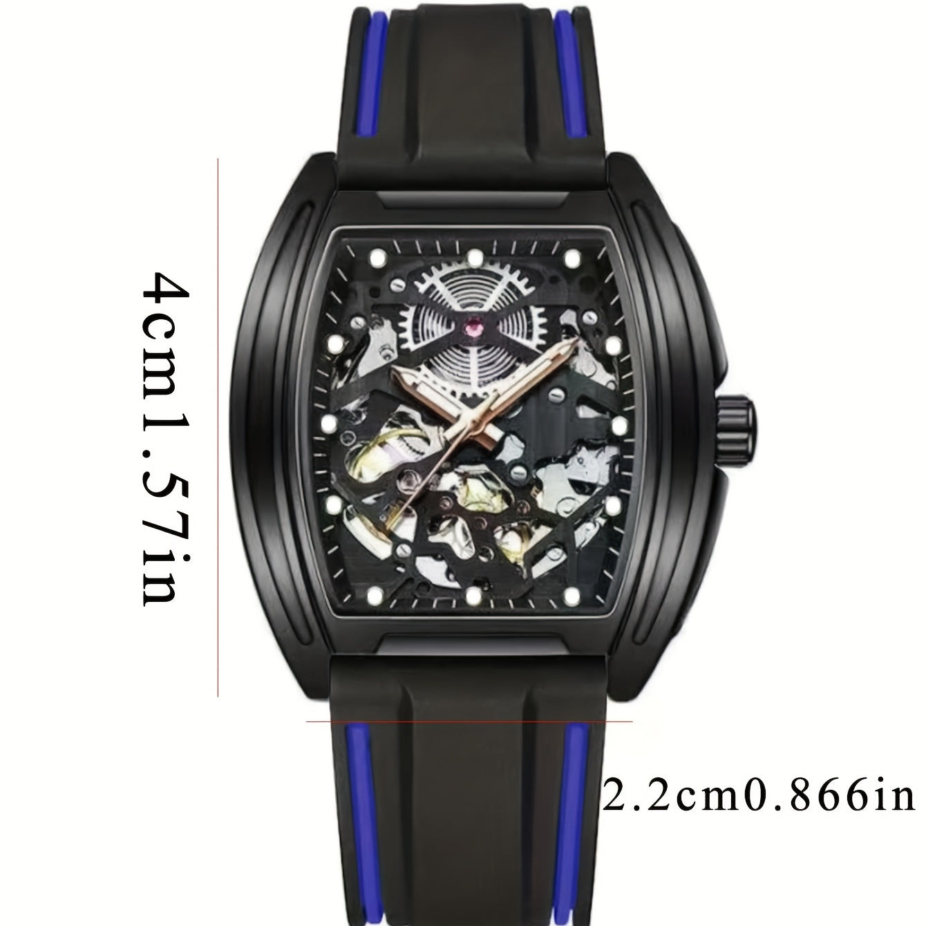 Men's Multicolor Alloy Luminous Mechanical Watch