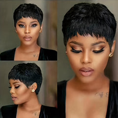 Short Pixie Cut Heat Resistant Wig Women's Wig