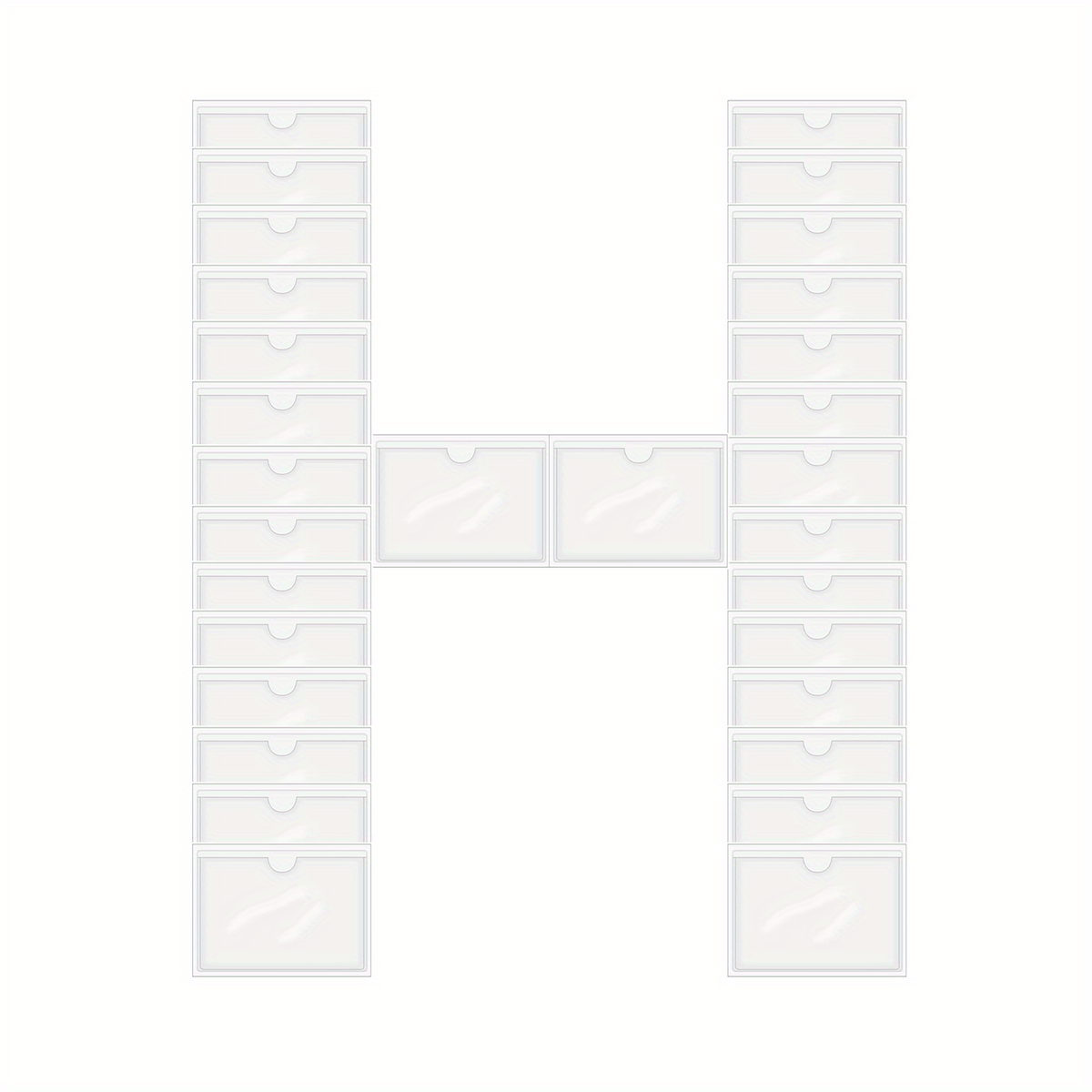 30 Self Adhesive Index Card Pockets - Keep Your Index Cards Organized