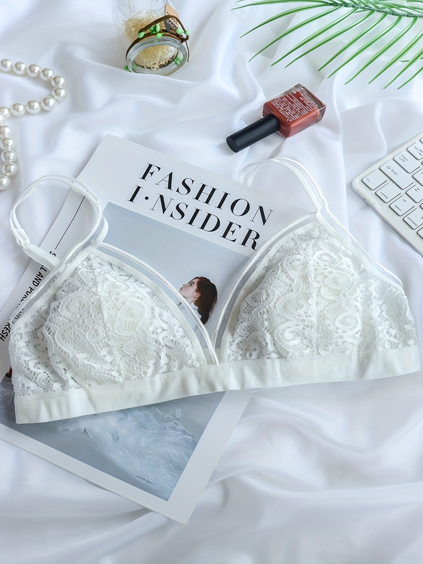 Floral Lace Wireless Bra Comfy & Sexy Lingerie