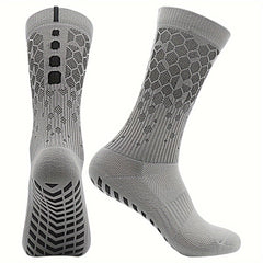 Men's Creative Pattern Mid Crew Sport Socks - Sweat Absorbing Nylon Blend