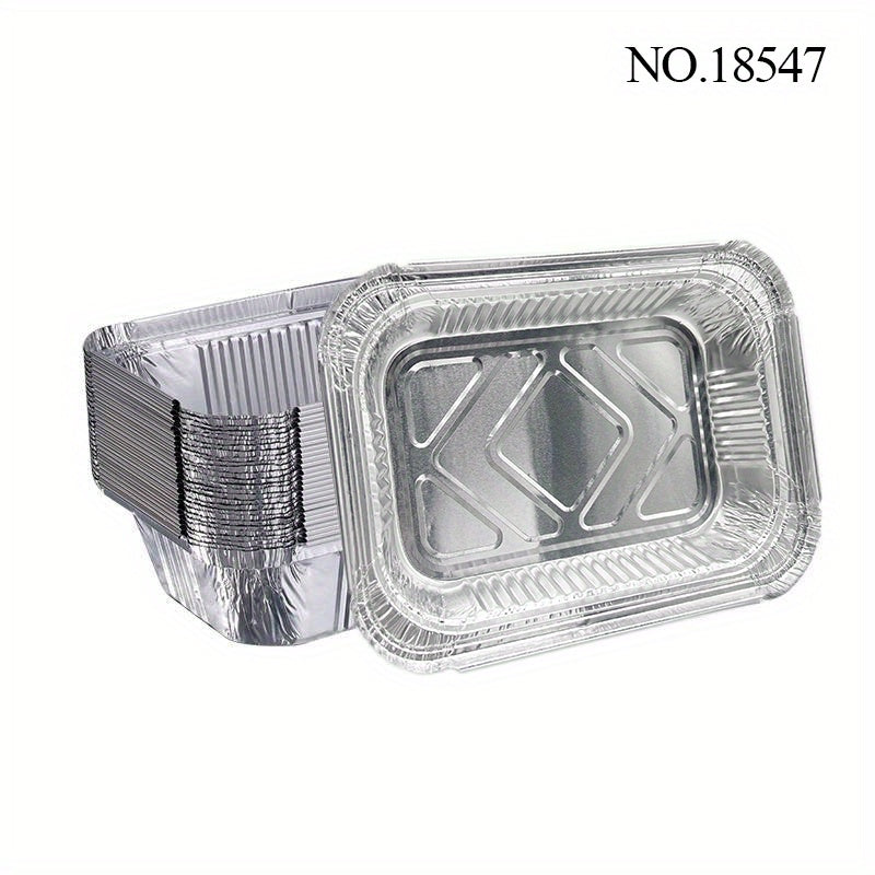 20pcs Disposable Foil Baking Trays for Cakes Brownies Breads Meatloaf Lasagna