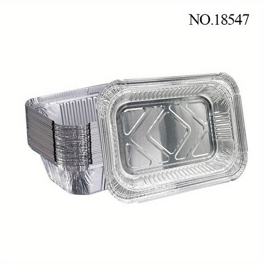20pcs Disposable Foil Baking Trays for Cakes Brownies Breads Meatloaf Lasagna