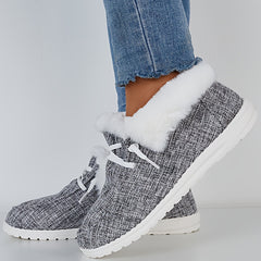 Warm Non-Slip Walking Sneakers for Women Thickened Comfortable Sport Shoes