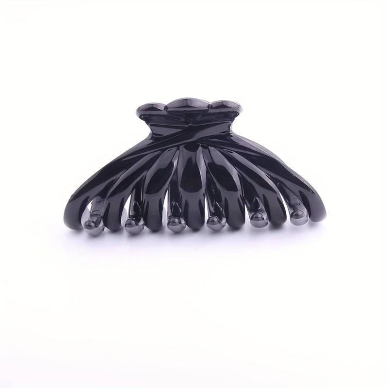 2pcs Glossy Hair Claw Clip Large Octopus Hair Claw For Ponytail Holder