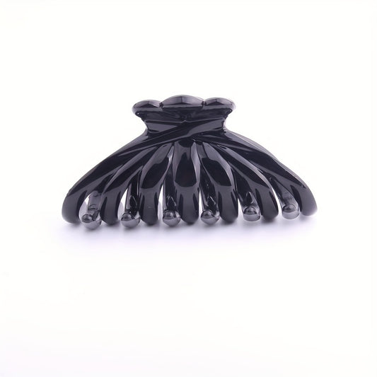 2pcs Glossy Hair Claw Clip Large Octopus Hair Claw For Ponytail Holder