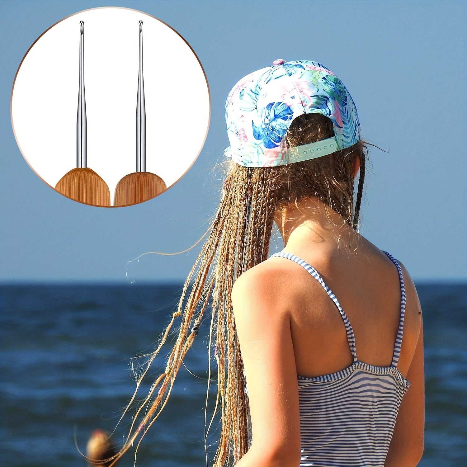 7pcs Interlocking Tool for Latch Hook Needle Dreadlock Crochet for Braid Hair