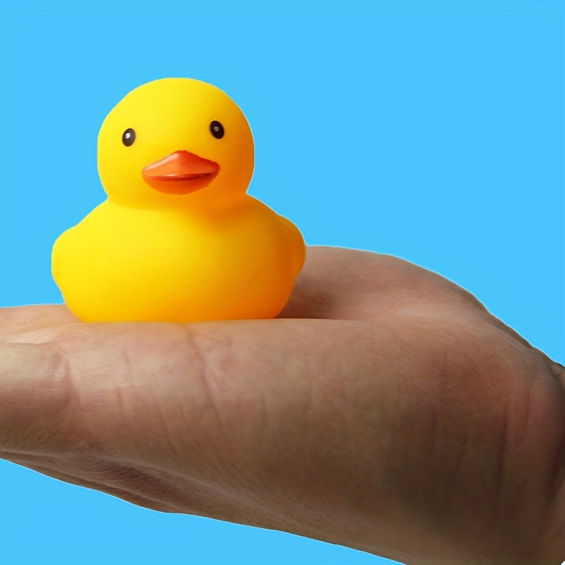 25pcs Little Yellow Duck Enamel Pinch Call Sound Duck
