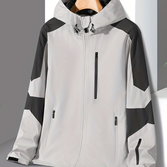 Men's Lightweight Windbreaker Jacket Zip Up Coat for Outdoor