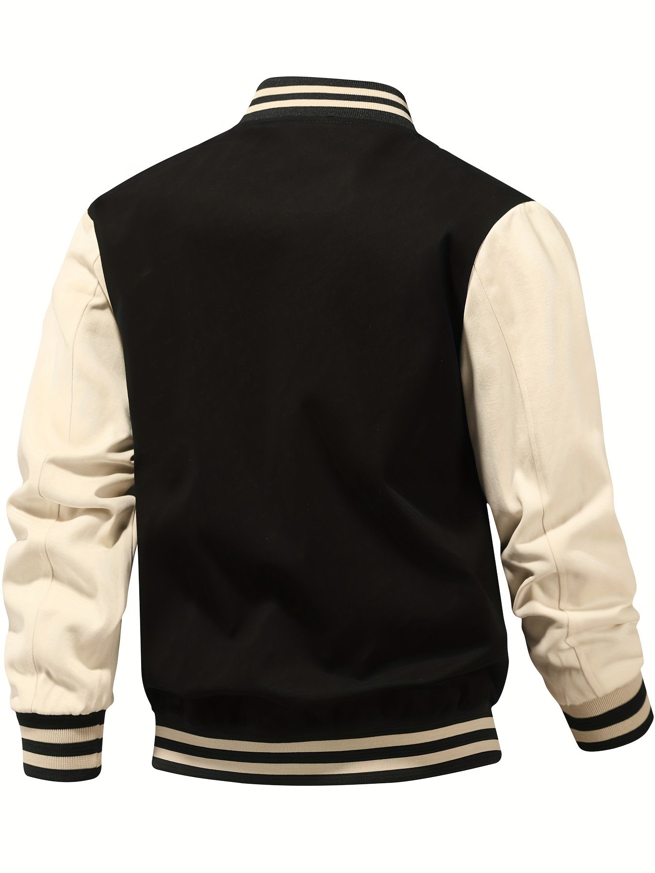 Letter Embroidered Men's Baseball Jacket