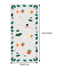 800pcs Christmas Treat Bags Clear Cookie Candy Opp Bags Xmas Gift Bags