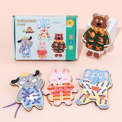 Wooden Pegboard Toy with Colorful Pegs Hand Eye Coordination