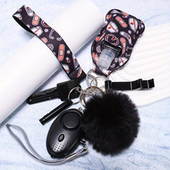 Self Defense Keychain Set For Women Safety Keychain Full Set With Personal Alarm