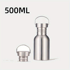 Stainless Steel Water Cup Portable Sports Bottle for Students Men & Women
