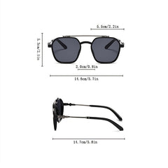 Square Sunglasses UV 400 Sun Shades With Glasses Case