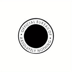 Round Enamel And Brooch Bureau Of Absolutely Nothing Brooch For Men