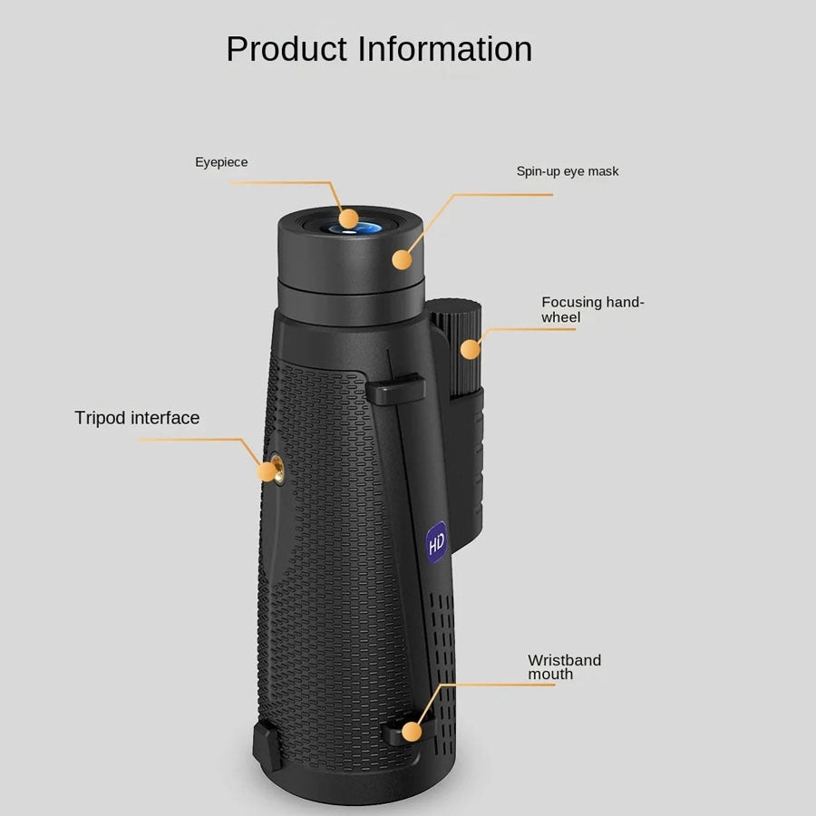 High Resolution 10X Telescope for Outdoor Activities - Ideal Holiday Gift