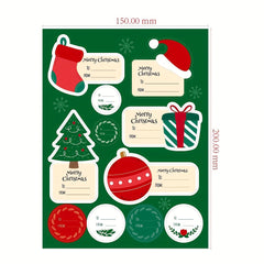 Christmas Gift Label Sticker 98pcs - Xmas Decoration Label Navidad
