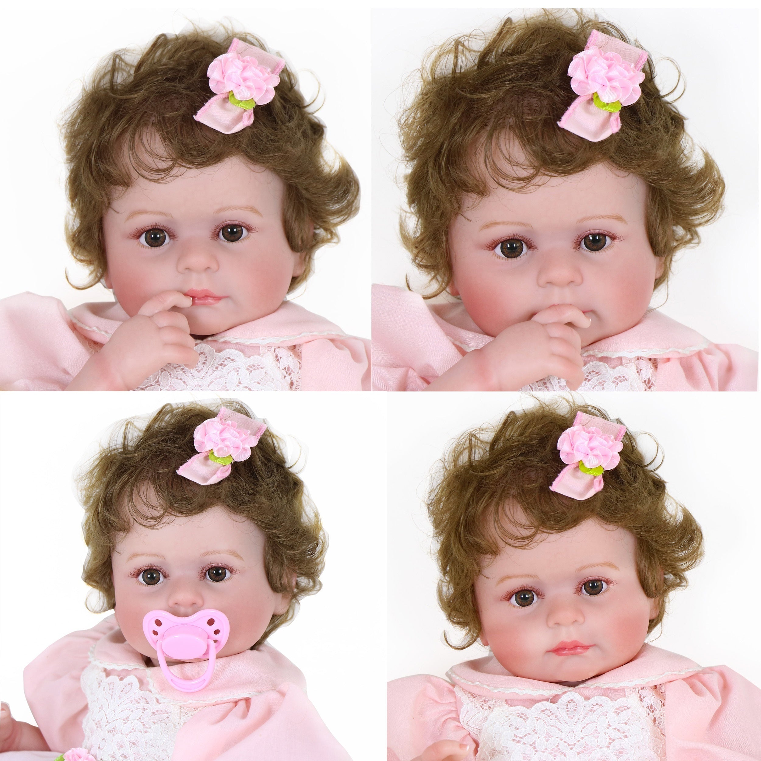 50 8 Cm Little Rose 3D Painted Skin Hand with Lace Skirt