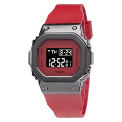 Metal Small Square Sports Waterproof Watch for Kids