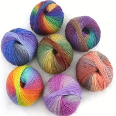 Icelandic Wool Dyed Yarn for Weaving 3-Roll Set 150g Soft Comfortable